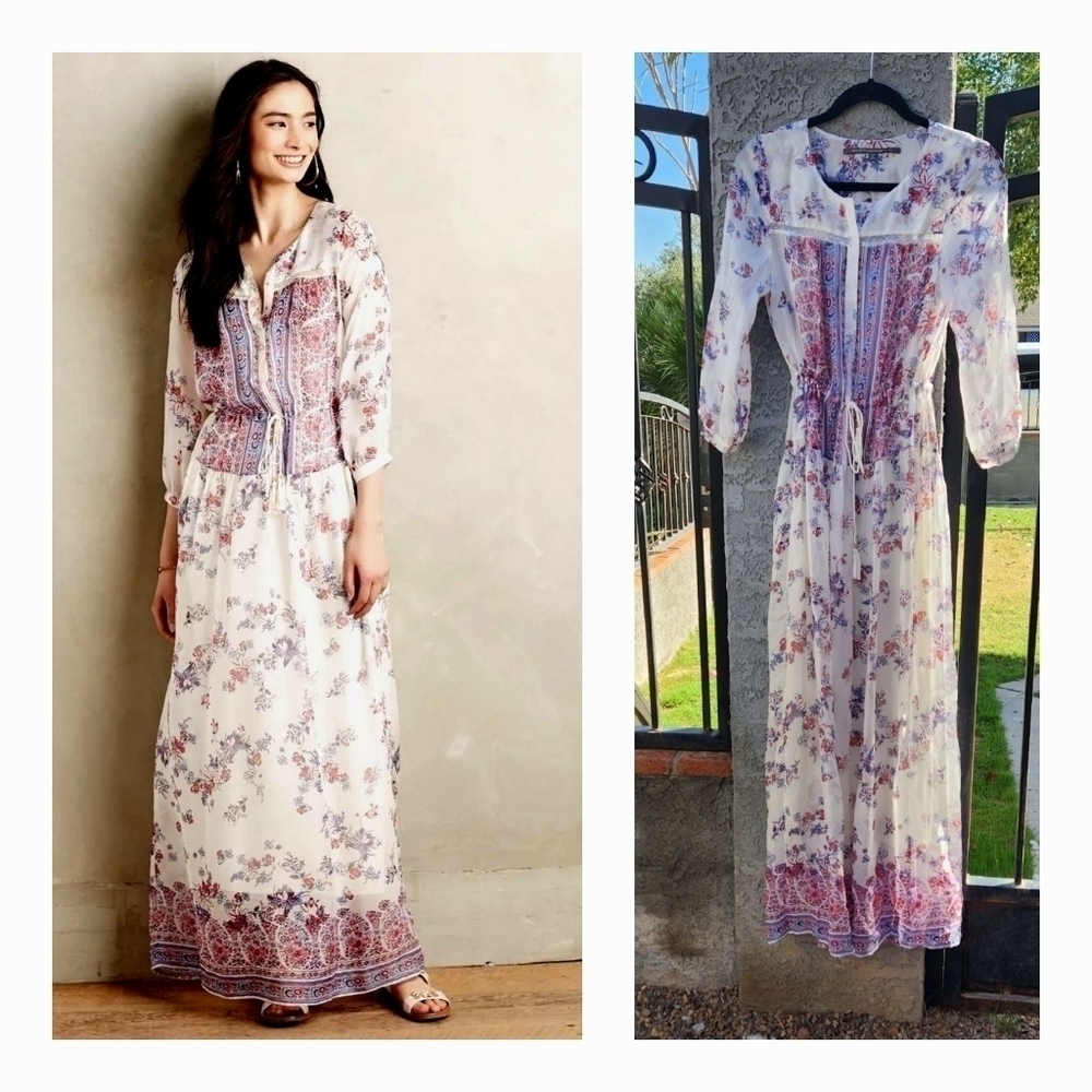 CYNTHIA VINCENT SESTINA SILK MAXI DRESS‎